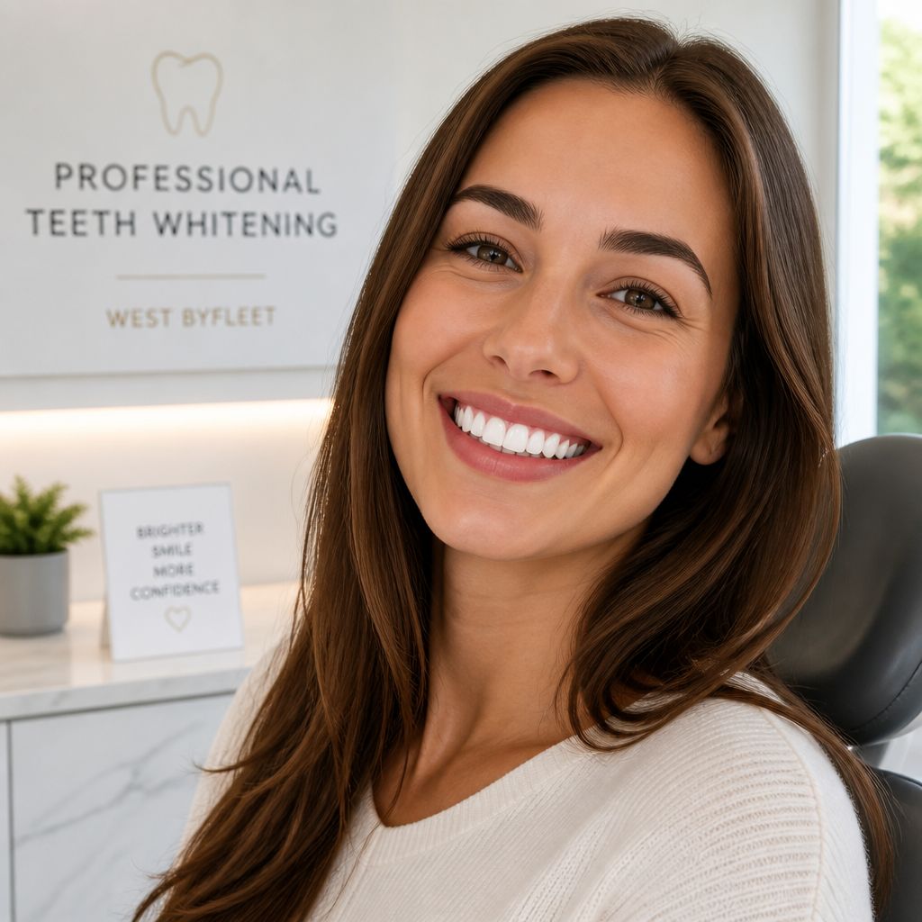 Professional teeth whitening treatment at York House Dental Practice in West Byfleet, Surrey
