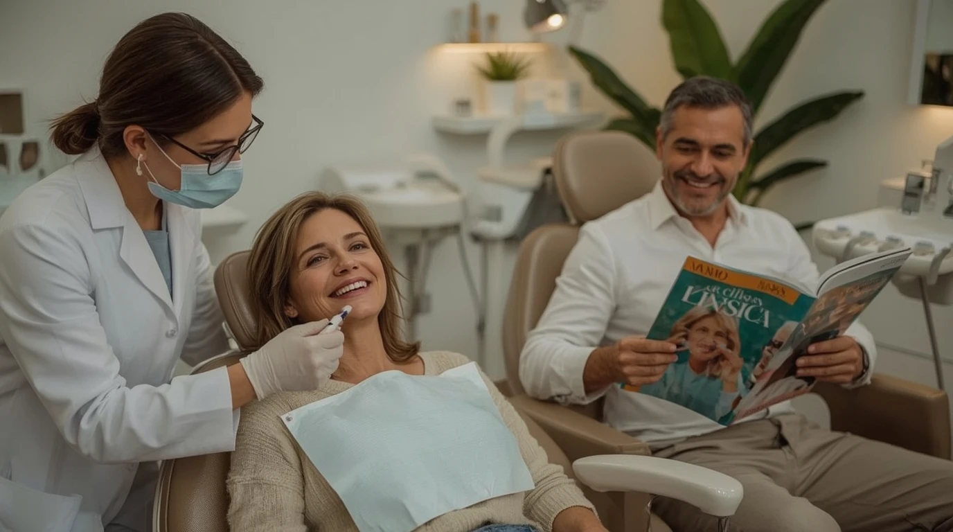 A serene middleaged woman with a gentle smile an 3 York House Dental Practice 2025 December