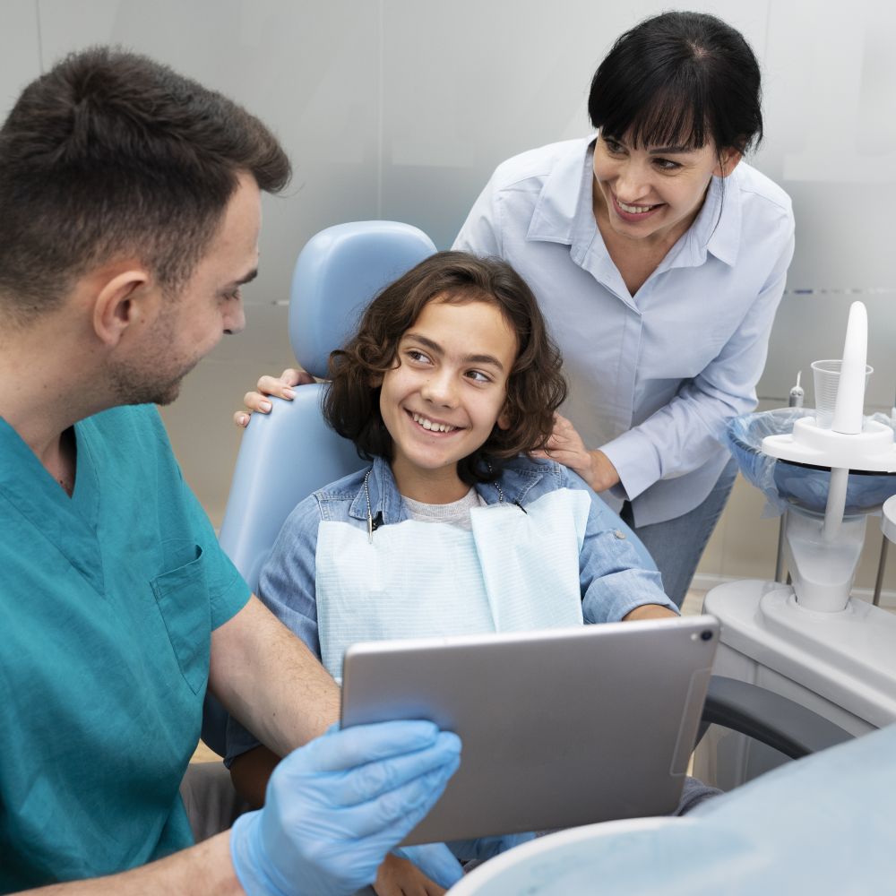close up boy dentist York House Dental Practice 2026 February